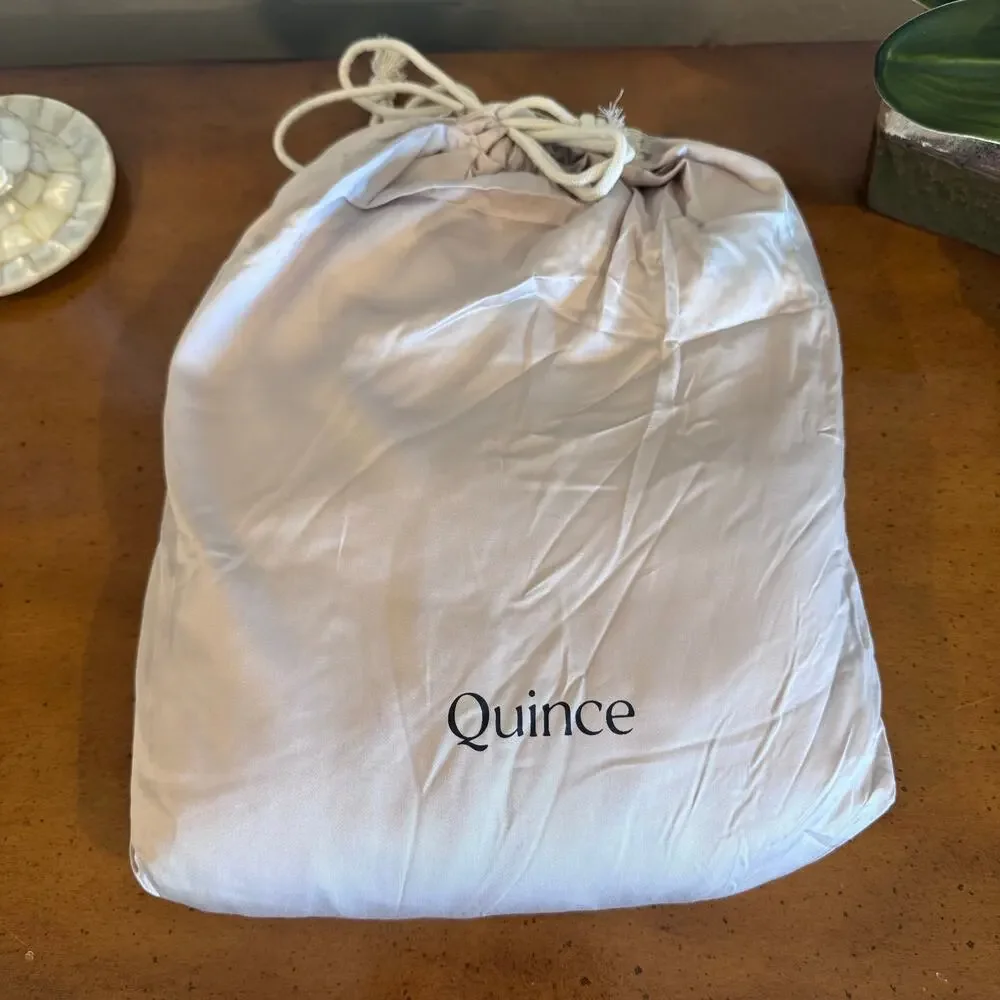Quince Organic Bamboo Sheet Set Queen Soft Blush NWOT